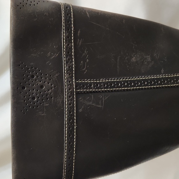 Timberland Tall Wingtip Leather Heeled Boots (W Size 7.5) - Picture 8 of 16